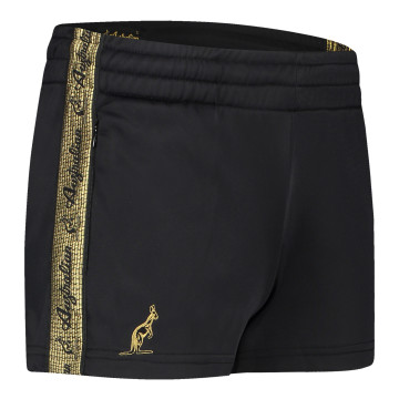 Australian women's hotpants with gold trim 2.0 | black