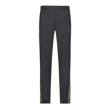 Australian pants with 2 zippers and gold piping 2.0 | black