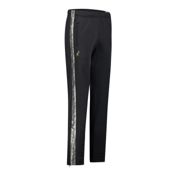 Australian pants with 2 zippers and silver piping 2.0 | black 