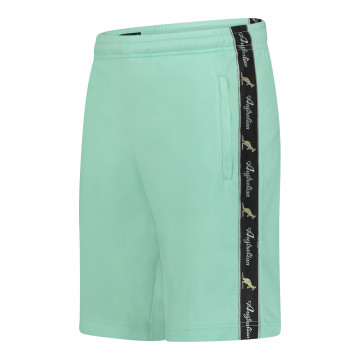 Australian bermuda with black piping 3.0 | gossamer green