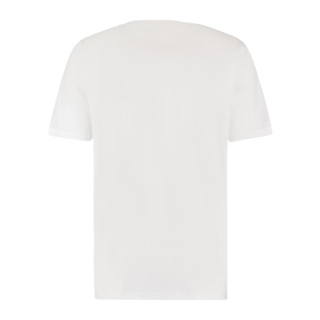 Australian T-shirt with silver logo | white