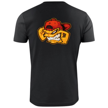 Oldskool Johnny T-shirt Logo | Zwart