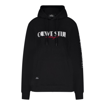 Ouwe Stijl is Botergeil hoodie early hardcore | zwart