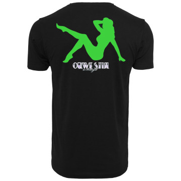 Ouwe Stijl is Botergeil T-shirt glow in the dark | neon groen