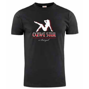 Ouwe Stijl is Botergeil T-shirt Early Hardcore | black red