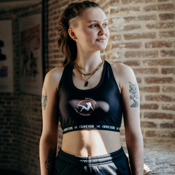 Ouwe Stijl is Botergeil sporttop | zwart