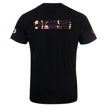 Speedcore Italia T-shirt reflective logos | black