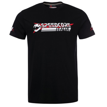 Speedcore Italia T-shirt two-tone logo [front and back printed] | black