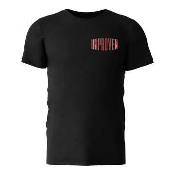 Unproven T-shirt shield zwart 