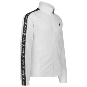 Australian slim fit jacket black piping + big logo 3.0 | white