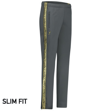 Australian pants slim fit with 2 zippers and gold piping 3.0 | Anthracite