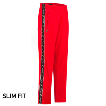 Australian pants slim fit with 2 zippers and black piping 3.0 | Red