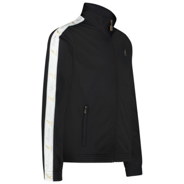Australian slim fit jacket white piping + big logo 3.0 | black