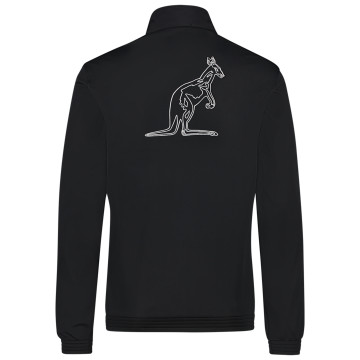 Australian slim fit jacket white piping + big logo 3.0 | black