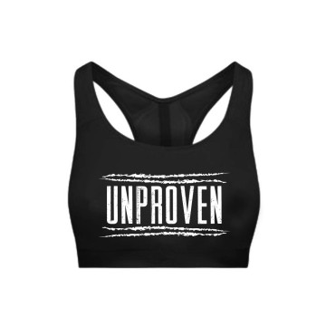 Unproven ladies sporttop logo | black