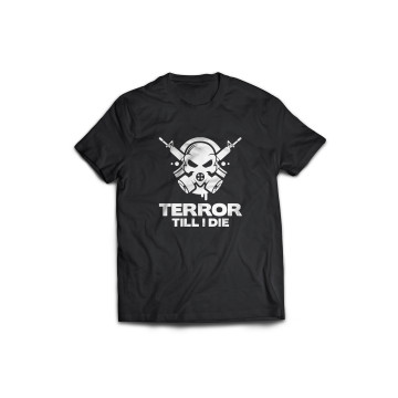 Hard-Wear T-shirt Terror till I die | zwart