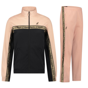 Australian tracksuit gold piping 3.0 | black - apricot
