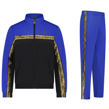 Australian tracksuit gold piping 3.0 | black - ita blue