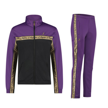 Australian tracksuit gold piping 3.0 | black - purple