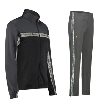 Australian tracksuit silver piping 3.0 | black - anthracite