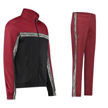 Australian tracksuit silver piping 3.0 | black - bordeaux
