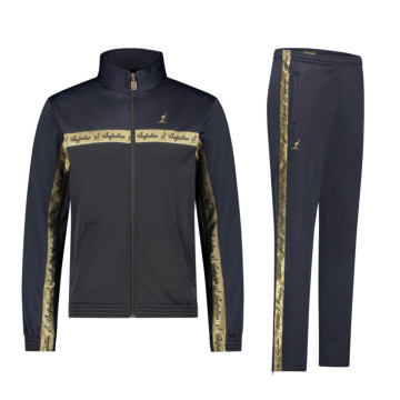 Australian tracksuit gold piping 3.0 | black - navy