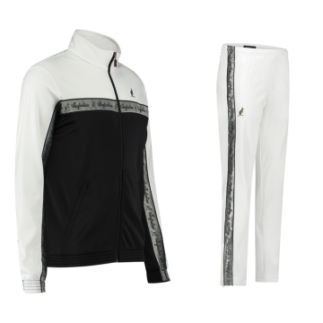 Australian tracksuit silver piping 3.0 | black - white 2