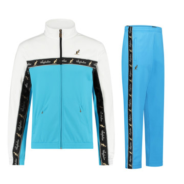 Australian tracksuit black piping 3.0 | smurf blue - white
