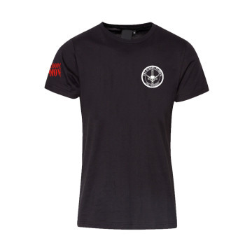 The Bloody Deamon vertical back logo | black