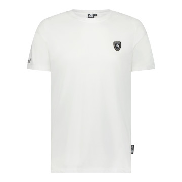 Multigroove white t-shirt with embroidered logo
