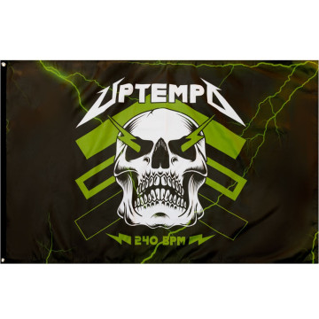 Uptempo Vlag Lightning - Zwart